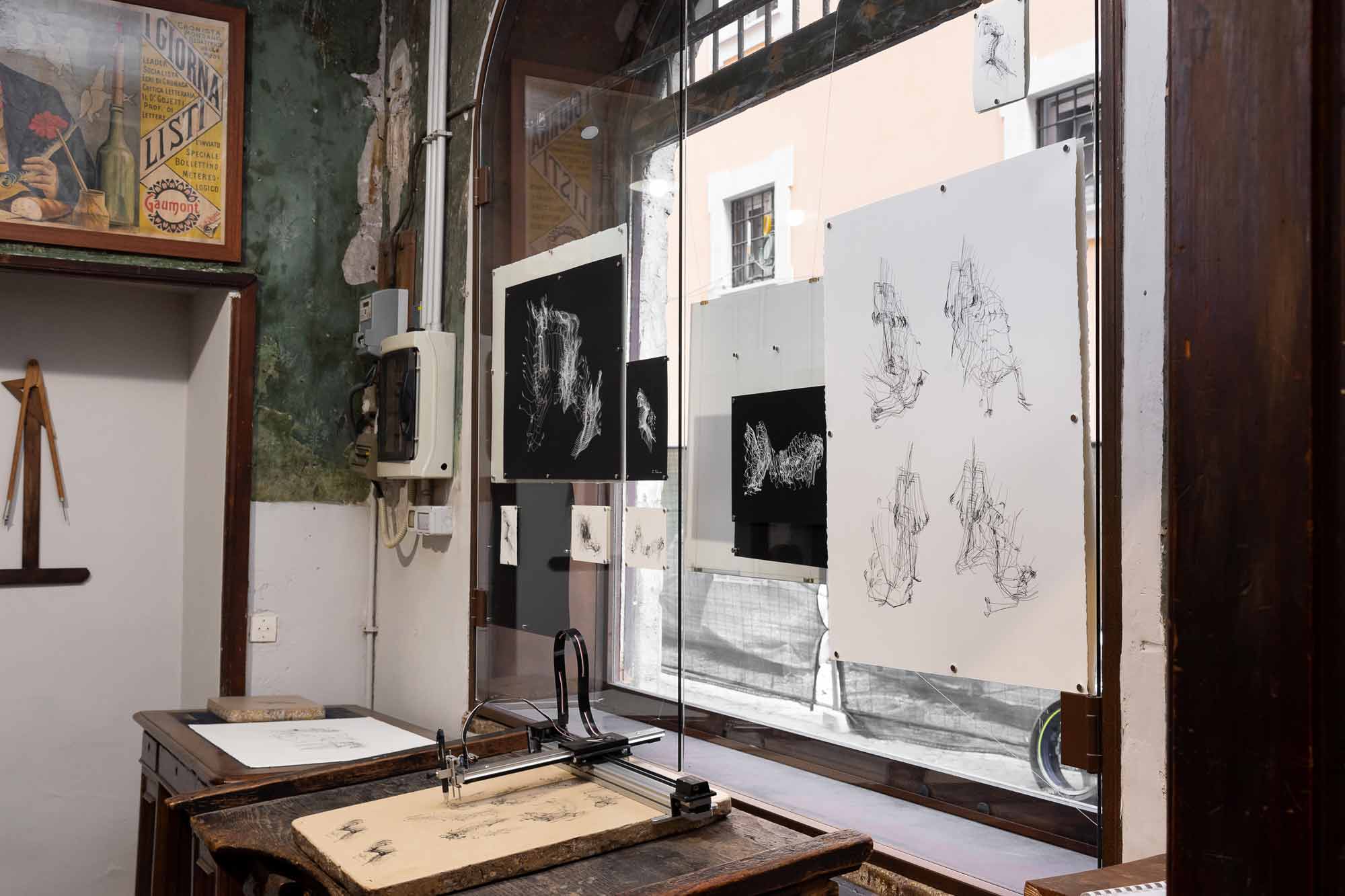 Julien Previeux_exhibition_Litografia Bulla_©Eleonora Cerri Pecorella