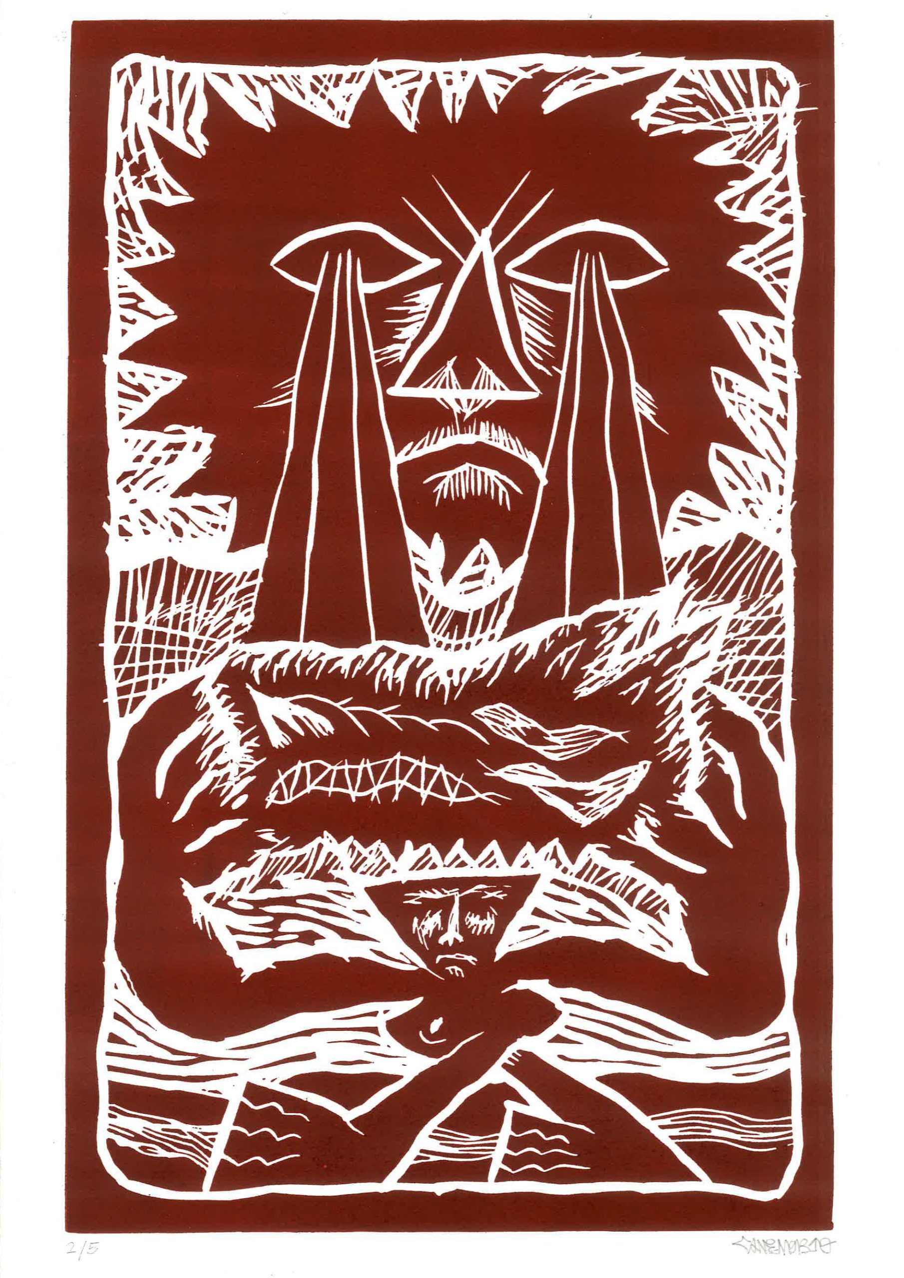 CANEMORTO linocut