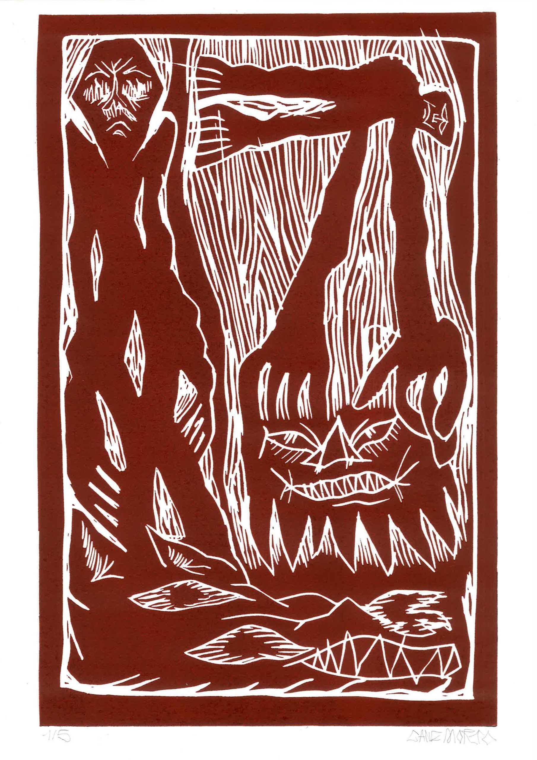 CANEMORTO linocut