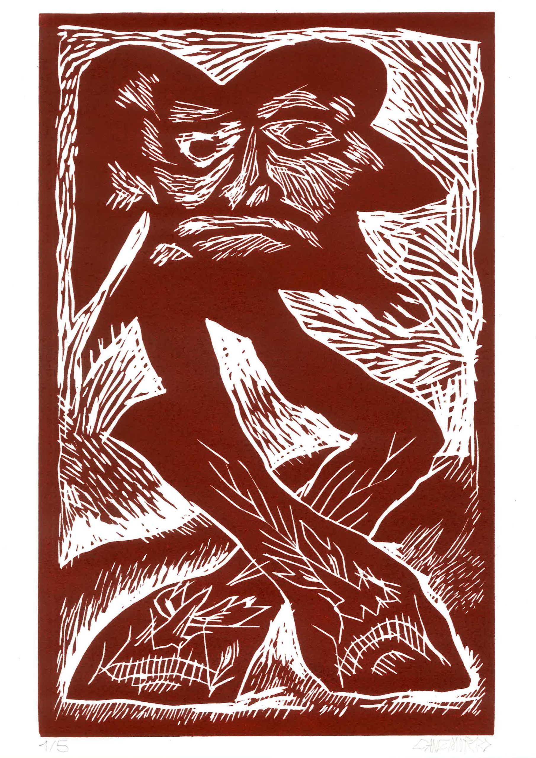 CANEMORTO linocut