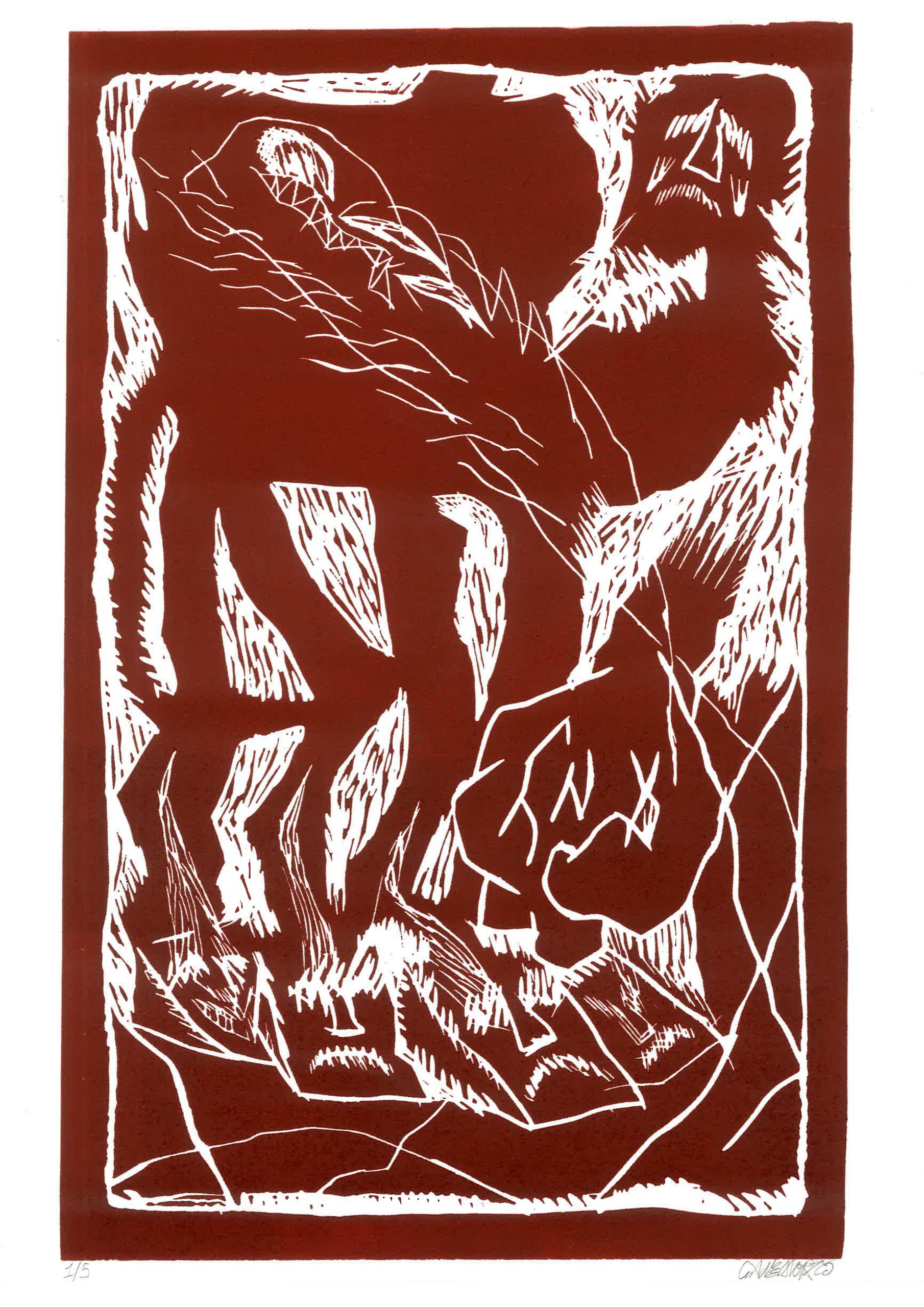 CANEMORTO linocut