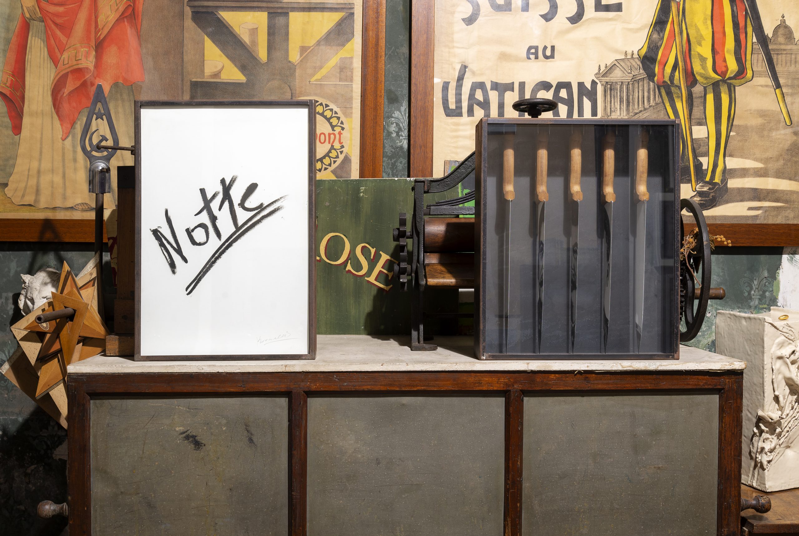 Jannis Kounellis_exhibition_Litografia Bulla_©Maria Cucci